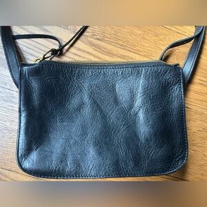 Madewell Black Leather Crossbody Bag